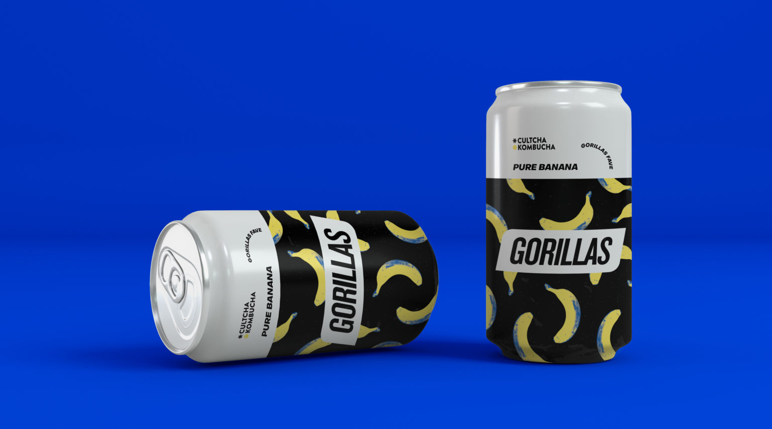 Packaging Design von Gorillas mit Bananen