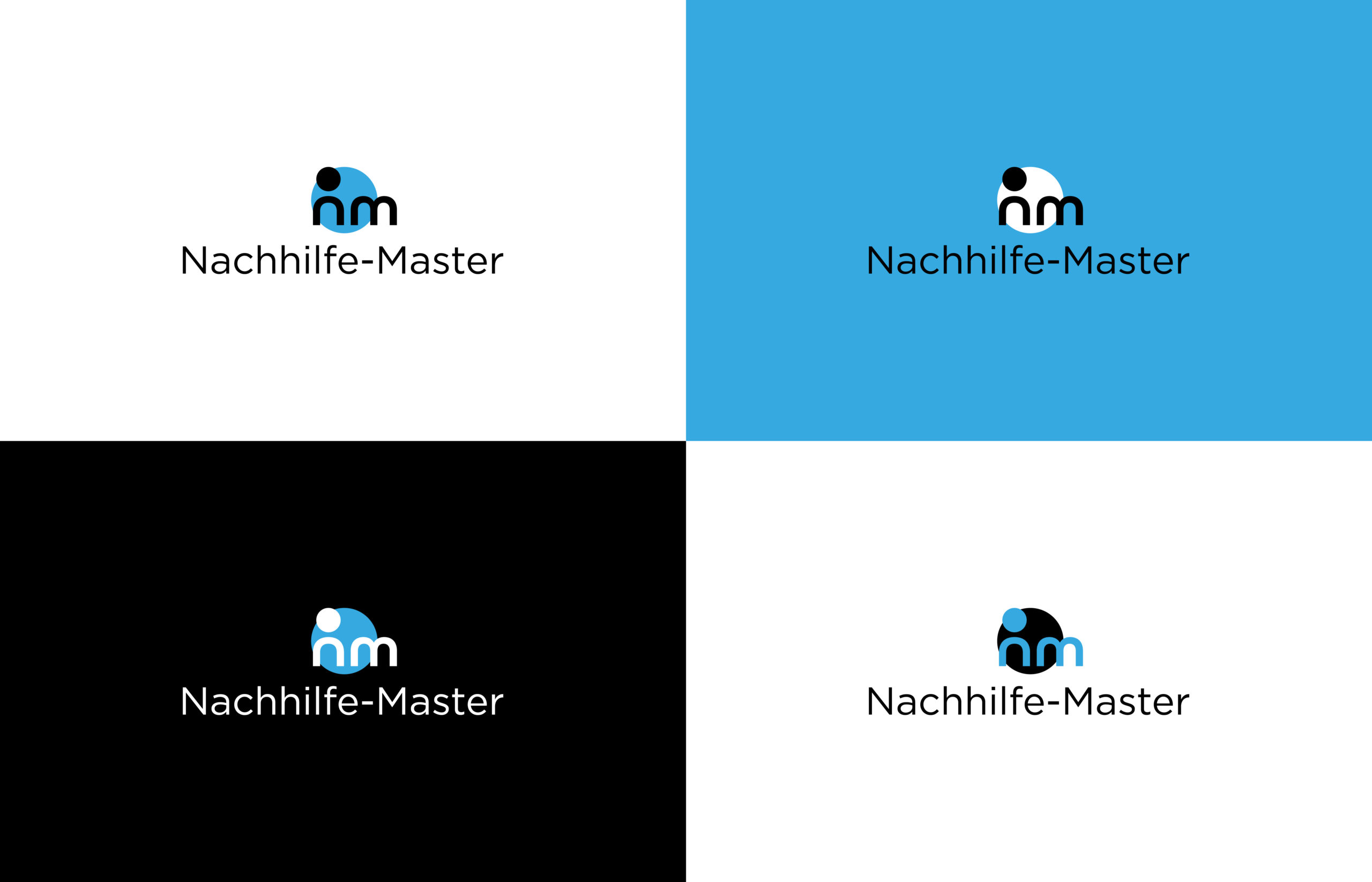 4 Darstellungen des Logos Nachhilfe-Master