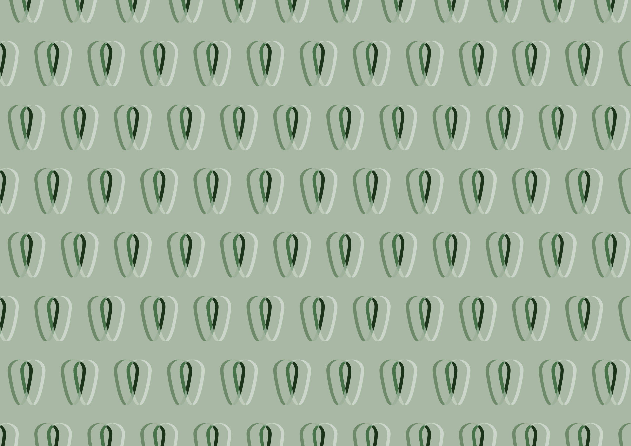 Muster von der Bildmarke der Landzahnärzte Sibbesse mit grünem Hintergrund